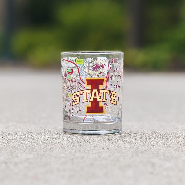 RFSJ I-State Campus Map Rocks Glass (14oz)